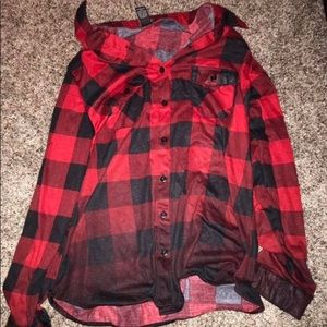 Red and black shirt